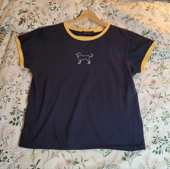 The Black Dog Tops - The Black Dog Martha's Vineyard Navy Baby Tee